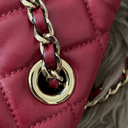 Preloved Authentic Michael Kors Red Vivianne Quilted Leather Shoulder Flap Bag