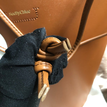 Preloved SEE BY CHLOÉ Cecilia Fringed Leather Bucket Bag