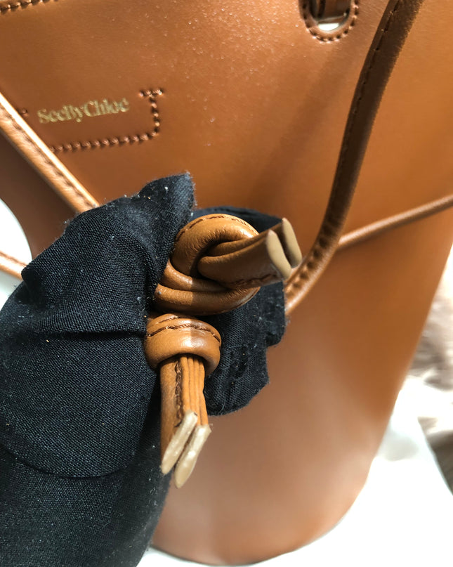 Preloved SEE BY CHLOÉ Cecilia Fringed Leather Bucket Bag