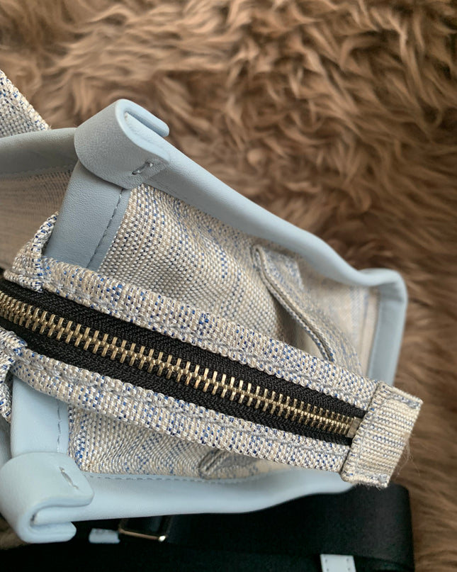 MARC JACOBS 
Canvas Small Summer Tote Bag Blue