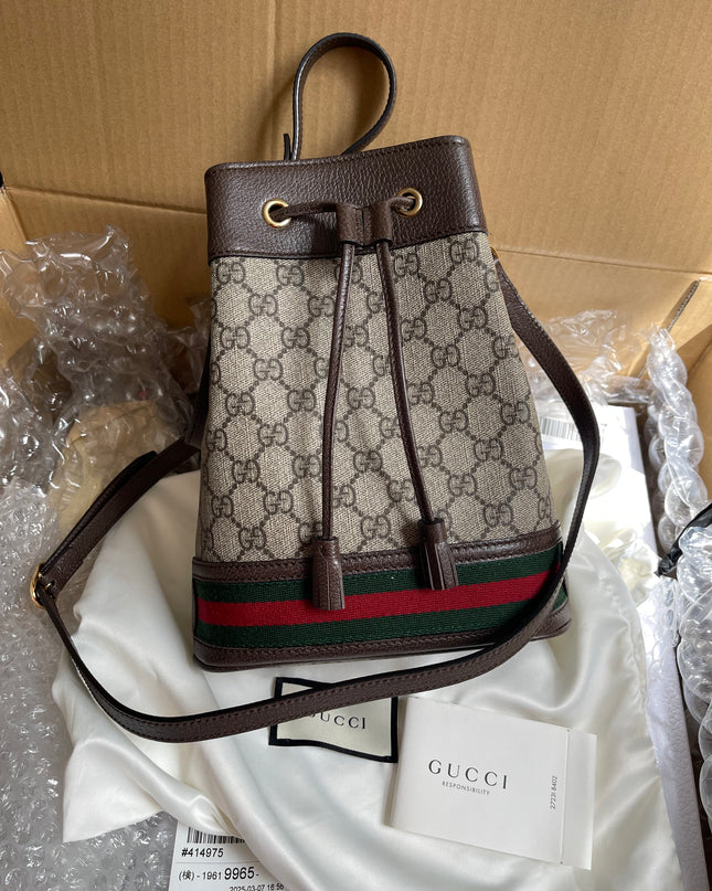 Preloved Gucci Ophidia small bucket bag