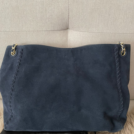Authentic Preloved Tory Burch Marion Suede Tote