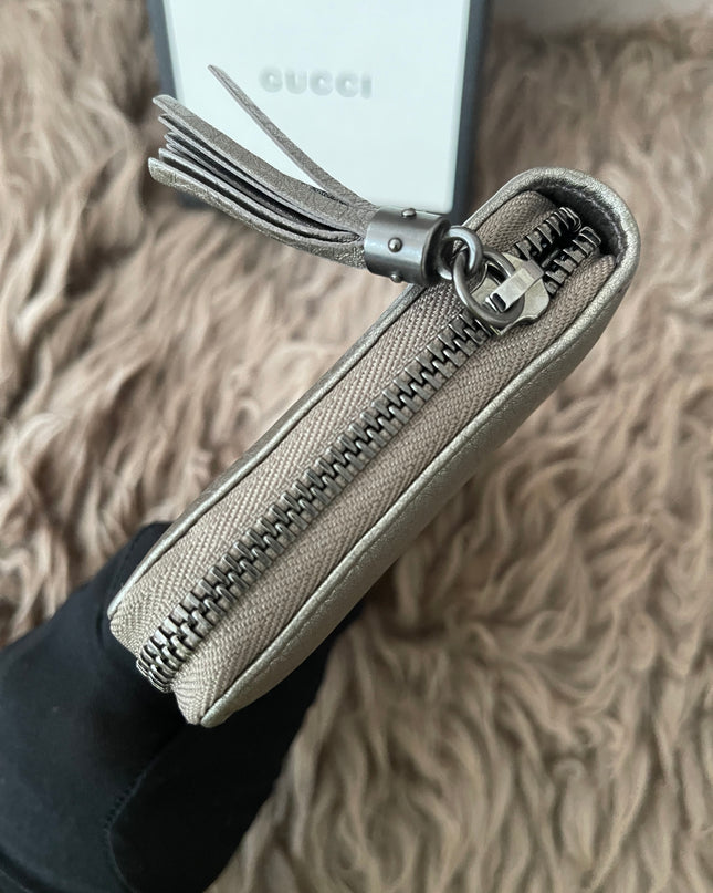 Preloved Authentic Rank A- Gucci Soho Zip-Around Wallet