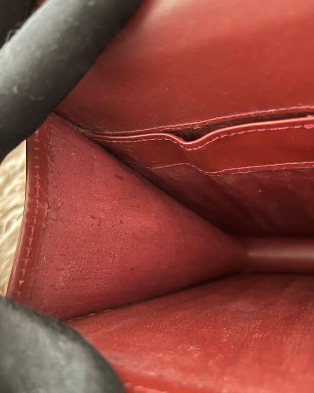 Preloved Authentic Cartier Must de Cartier Burgundy Leather Clutch