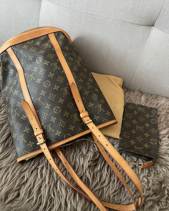 Preloved Authentic Rank B- Louis Vuitton Pre-Owned 2004 GM monogram bucket bag