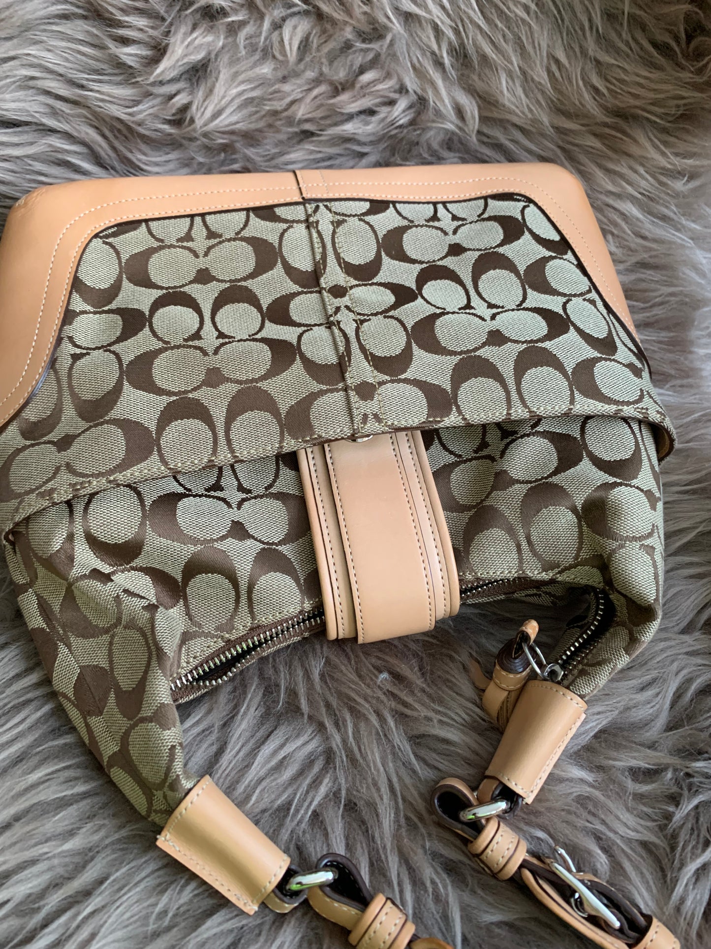 COACH◆Handbag/leather/allover pattern/6824