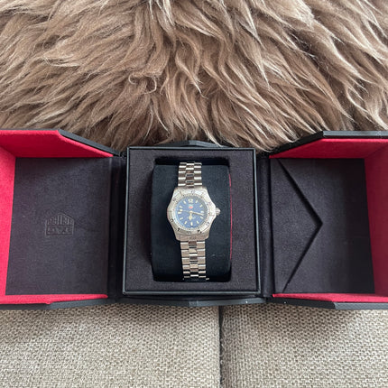 Preloved Authentic TAG Heuer Professional 200m Ladies Watch — Stainless Steel, Blue Dial