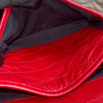 Preloved Authentic Saint Laurent Niki Baby Shoulder Bag — Red