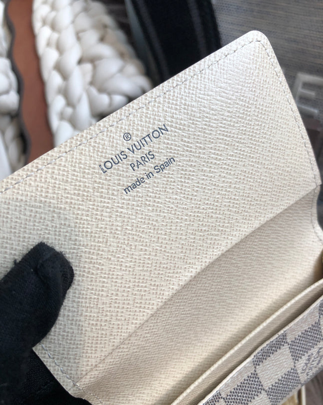 Louis Vuitton Pre-Owned Damier Azur Card Holder