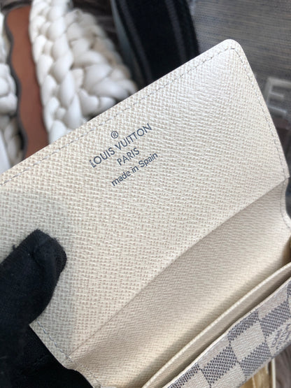 Louis Vuitton Pre-Owned Damier Azur Card Holder