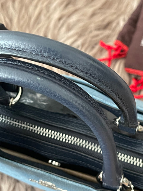 Authentic Preloved Coach Mini Lillie Carryall (Denim Multi)