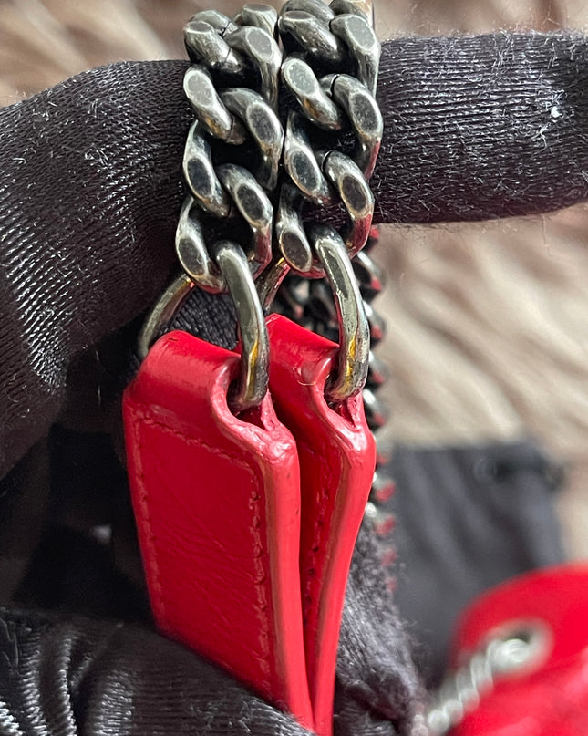 Preloved Authentic Saint Laurent Niki Baby Shoulder Bag — Red