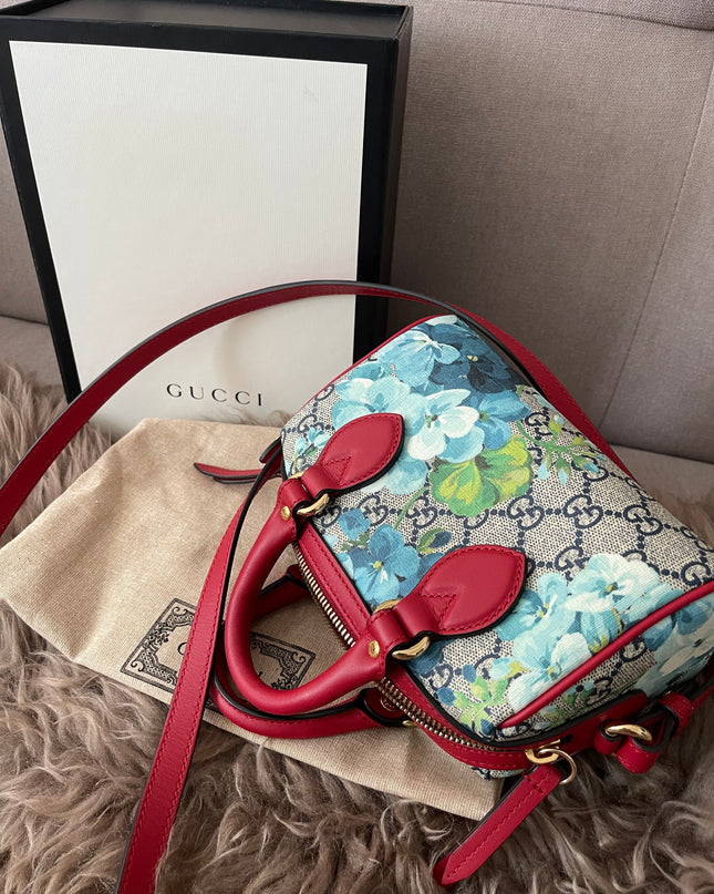 Preloved Authentic Gucci GG Blooms Mini Boston Bag