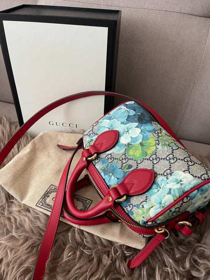 Preloved Authentic Gucci GG Blooms Mini Boston Bag