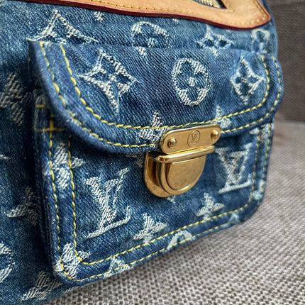 Preloved Authentic Louis Vuitton Neo Speedy Monogram Denim Handbag