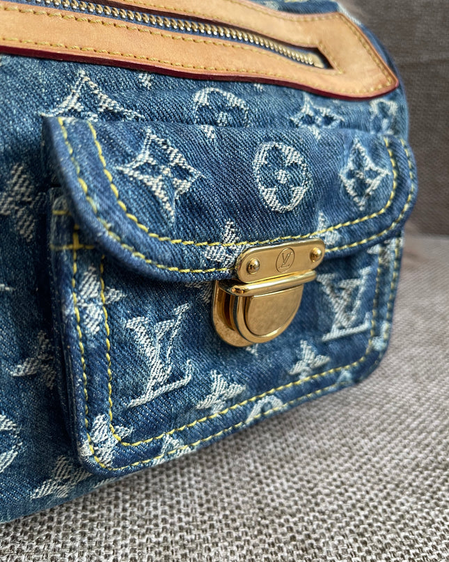 Preloved Authentic Louis Vuitton Neo Speedy Monogram Denim Handbag