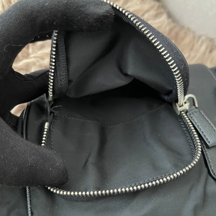 Preloved Authentic  Prada Tessuto Nylon and Saffiano Leather Messenger Bag