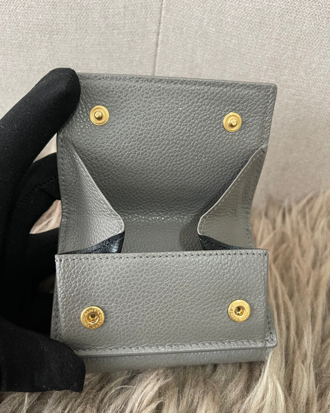 Preloved Authentic Yves Saint Laurent Trifold Compact Wallet