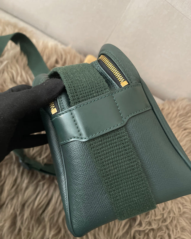 Preloved Authentic Louis Vuitton Green Taiga Leather Reporter PM Messenger Bag