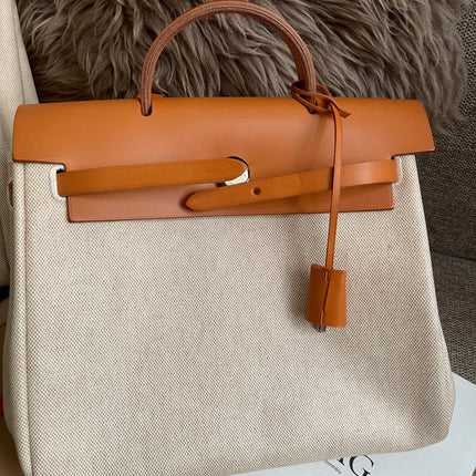 Preloved Authentic Hermes Herbag Zip