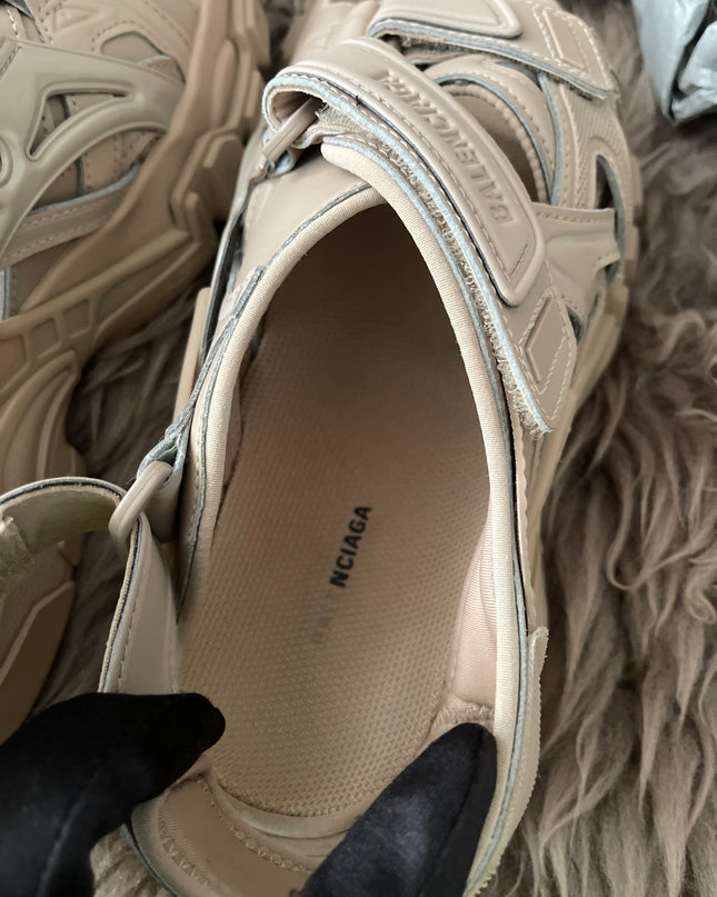 Preloved Authentic Balenciaga Track sandals in beige