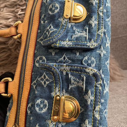 Preloved Authentic Louis Vuitton Neo Speedy Monogram Denim Handbag