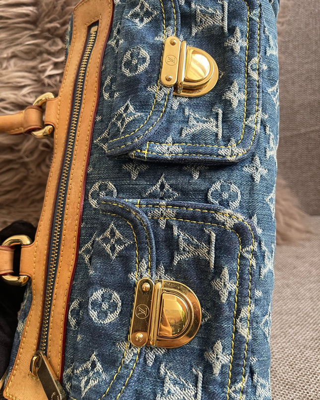 Preloved Authentic Louis Vuitton Neo Speedy Monogram Denim Handbag