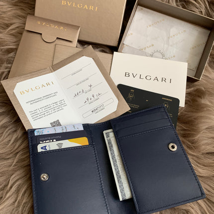 BVLGARI
Logo Infinitum Folded Card Holder in Leather
