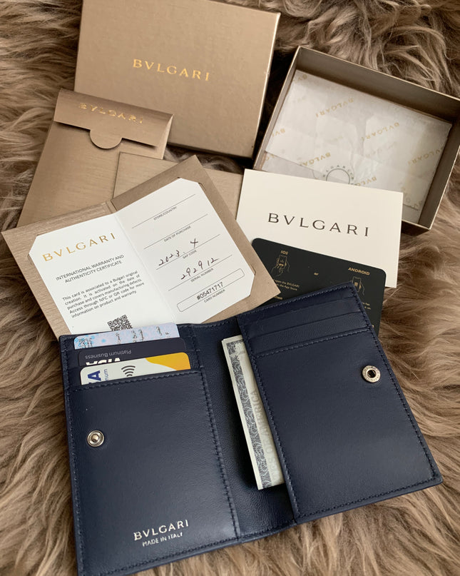 BVLGARI
Logo Infinitum Folded Card Holder in Leather