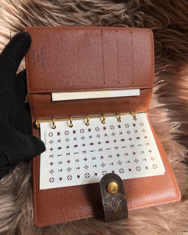 Louis Vuitton Preloved 2003 Agenda PM notebook cover monogram