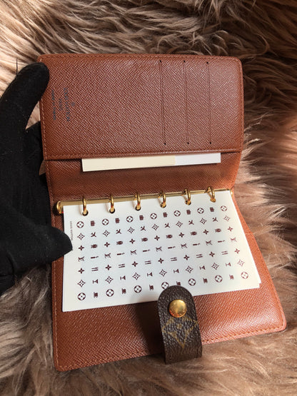 Louis Vuitton Preloved 2003 Agenda PM notebook cover monogram