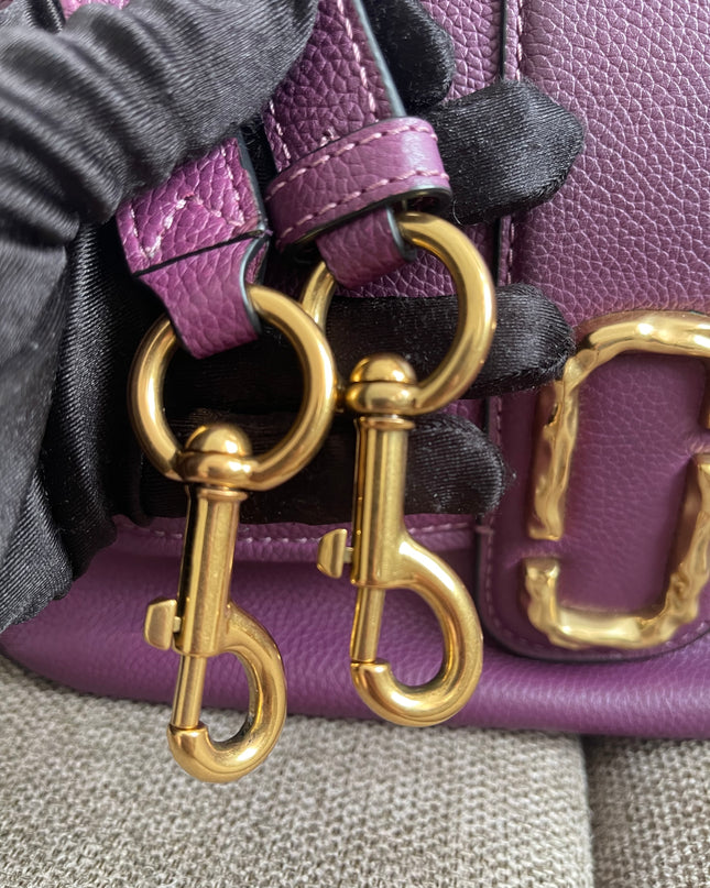 Preloved Authentic Marc Jacobs Interlock Saddle Bag in Plum