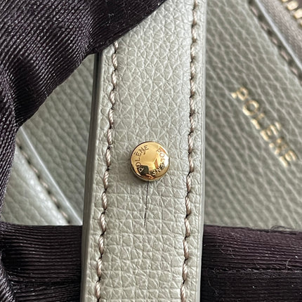 Preloved Authentic Polène Numéro Un Nano – Sage Green Textured Leather