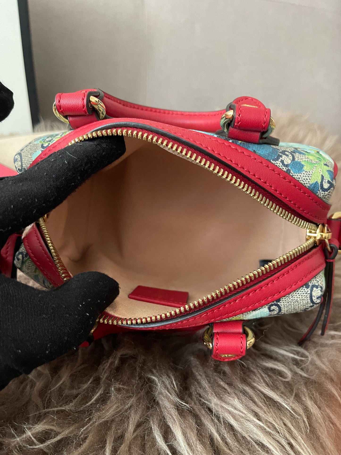 Preloved Authentic Gucci GG Blooms Mini Boston Bag