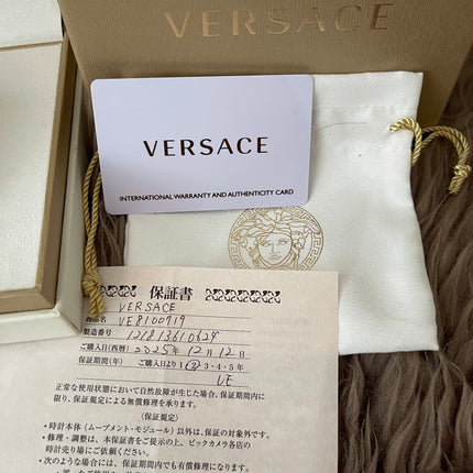 Preloved Authentic Versace Hellenyium Automatic watch with a grey dial