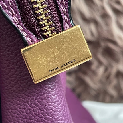 Preloved Authentic Marc Jacobs Interlock Saddle Bag in Plum