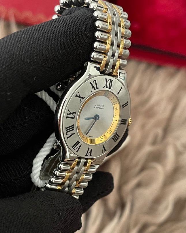 Preloved Authentic Rank A Cartier 21 Must de Cartier Watch 16.5cm