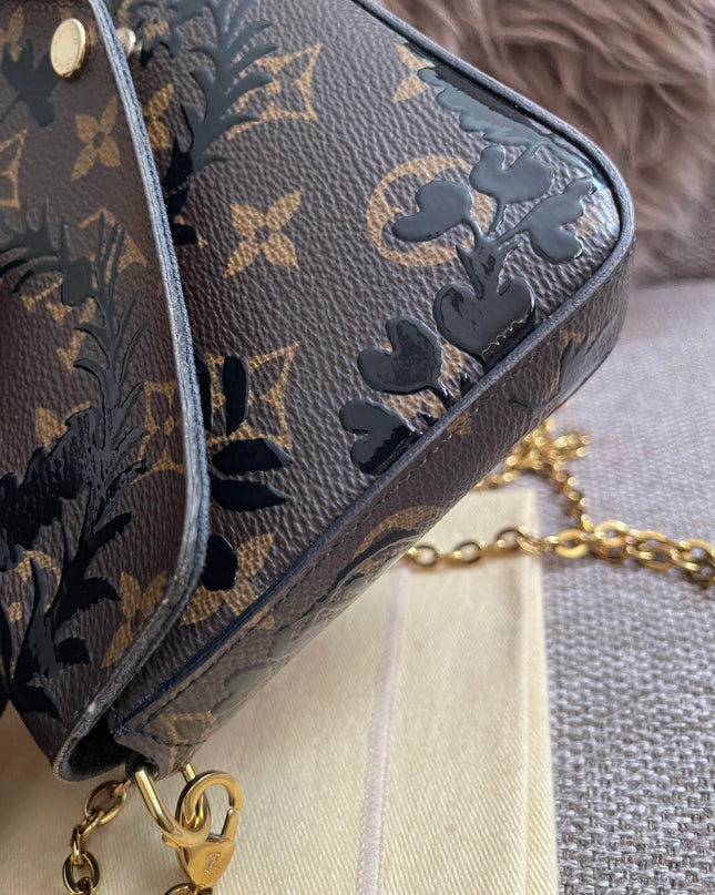 Preloved Authentic LV Félicie Pochette – Limited Edition Floral Jacquard Canvas