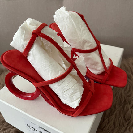 Preloved Authentic Ferragamo Elina square-toe sandal sz 6.5