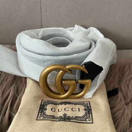 Preloved Authentic Unused GG Marmont wide belt 95cm