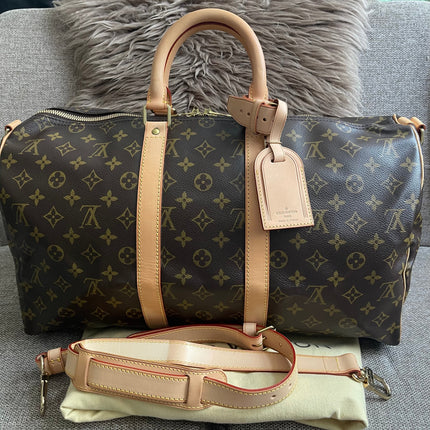 Preloved Authentic Louis Vuitton Keepall Bandouliere 45