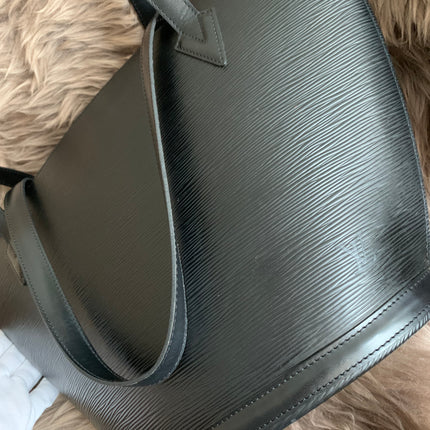 Louis Vuitton Black Epi Leather Saint Jacques PM Tote