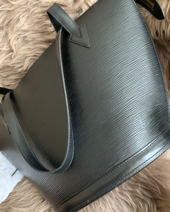 Louis Vuitton Black Epi Leather Saint Jacques PM Tote