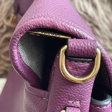 Preloved Authentic Marc Jacobs Interlock Saddle Bag in Plum