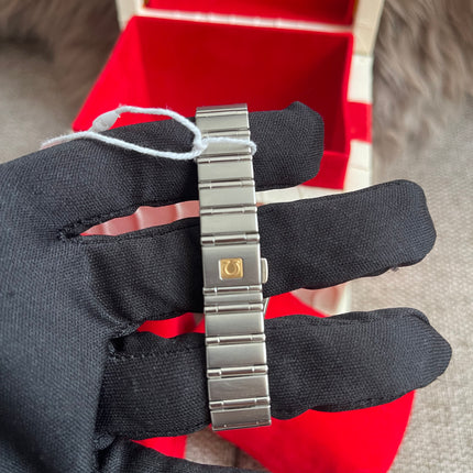 Preloved Authentic Omega Constellation Mini Cindy Crawford Orange Dial Ladies Watch