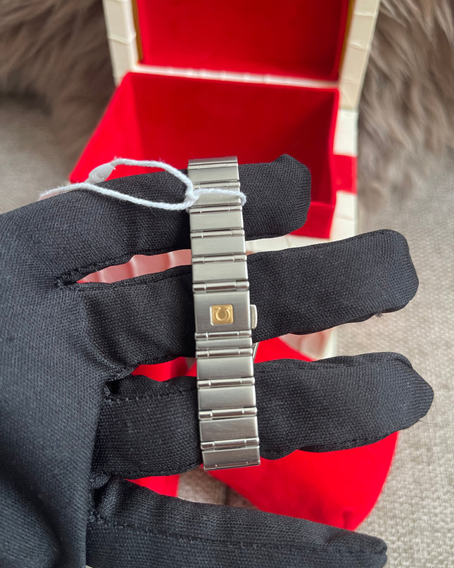 Preloved Authentic Omega Constellation Mini Cindy Crawford Orange Dial Ladies Watch