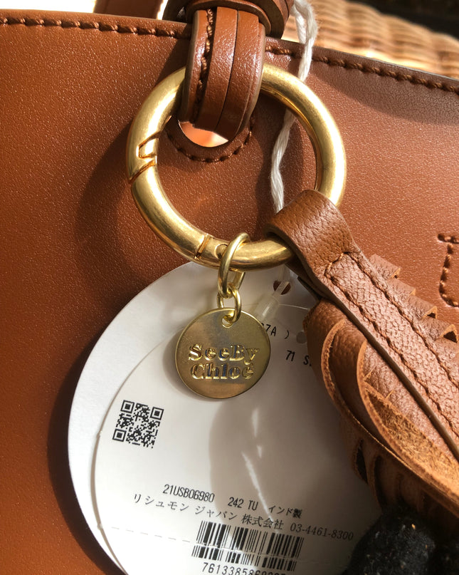 Preloved SEE BY CHLOÉ Cecilia Fringed Leather Bucket Bag