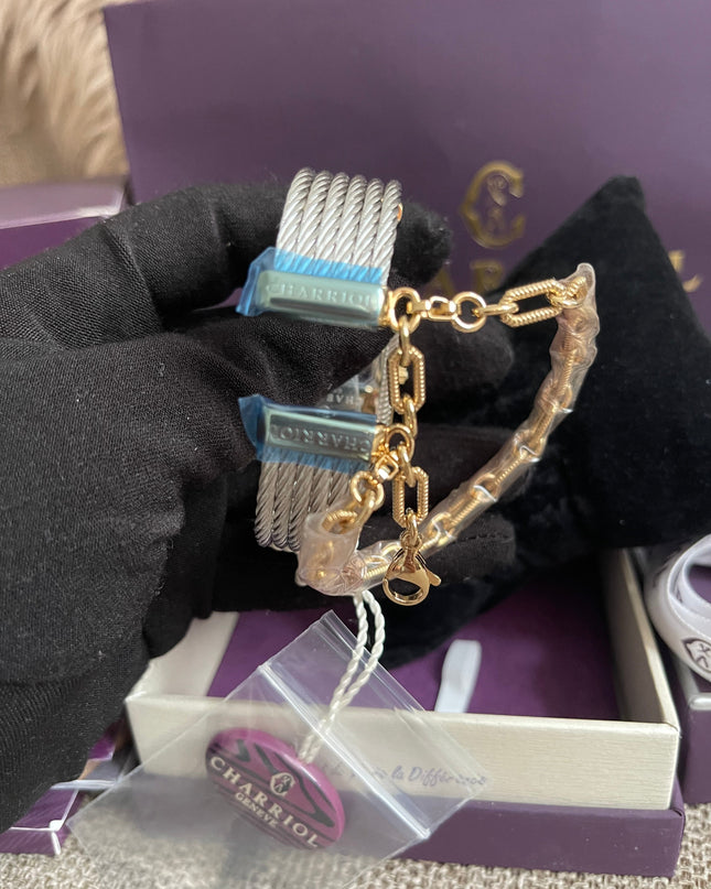 Preloved Authentic Charriol St-Tropez Ladies Watch — Two-Tone Silver Cable & Gold