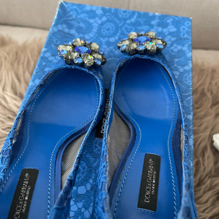 Preloved Authentic Dolce&Gabbana Lace rainbow pumps SZ36