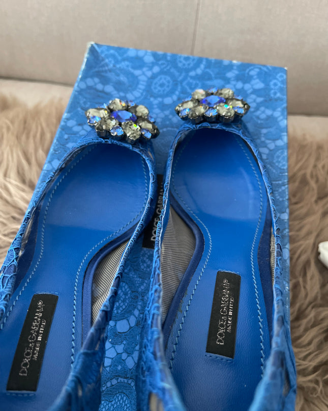 Preloved Authentic Dolce&Gabbana Lace rainbow pumps SZ36
